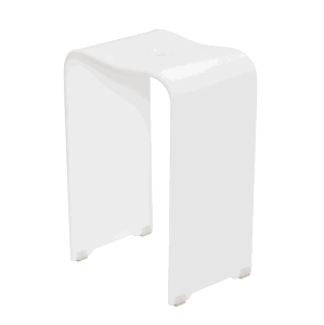 Stolička sprchová SAT volně stojící plast bílá SATSTOLPLASTB