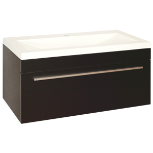 Koupelnová skříňka s umyvadlem Naturel Verona 90x48 cm černá VERONA90DV