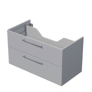 Koupelnová skříňka pod desku se 2 zásuvkami Naturel Ratio 100x56x50 cm šedá mat ZB1002Z56.A5866