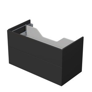 Koupelnová skříňka pod desku se 2 zásuvkami Naturel Ratio 100x56x50 cm antracit mat ZB1002Z56PU.A3396