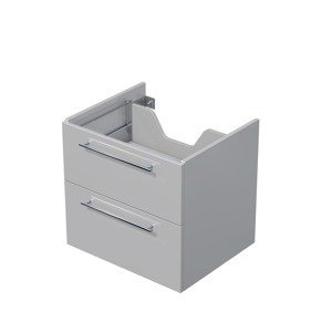 Koupelnová skříňka pod desku se 2 zásuvkami Naturel Ratio 60x56x50 cm šedá lesk ZB602Z56.A2736