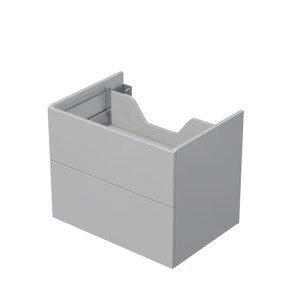 Koupelnová skříňka pod desku se 2 zásuvkami Naturel Ratio 70x56x50 cm šedá lesk ZB702Z56PU.A2736