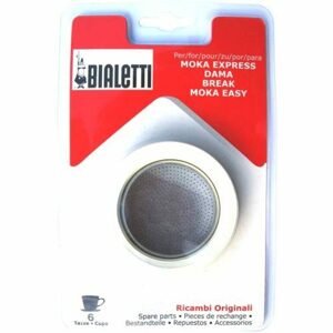 Bialetti Sada: 3 gumové těsnění + 1 sítko pro hliníkové kávovary