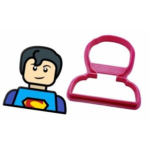 Vykrajovátko Lego Hlava Kluk / Superman - 3D tisk - Dortmarket