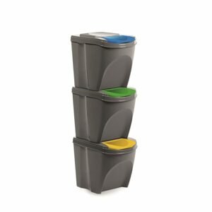 Odpadkový koš na tříděný odpad SORT 3x21 l - ORION domácí potřeby