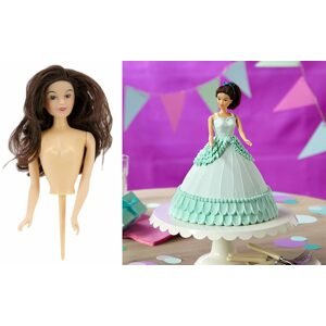 Zapichovací panenka Barbie - bruneta - Wilton