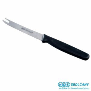 Svačinový nůž se zdvojenou špičkou a zubatým ostřím - 11 cm - KDS Sedlčany