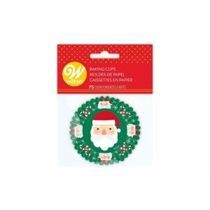 Wilton Pečící košíčky na muffiny 50 x 32 mm - Santa