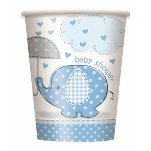 UNIQUE Kelímky umbrellaphants "Baby shower" - Kluk / Boy 8 ks