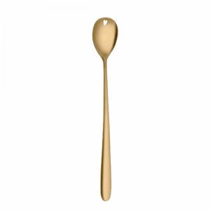Latte lžička se srdíčkem PVD light gold - Love Cutlery (116623)