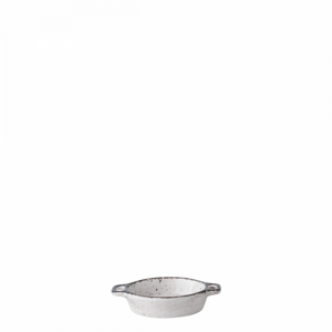 Miska oválná Flowl Atelier šedá s držadly 7,9 x 7 cm – Gaya (452171)