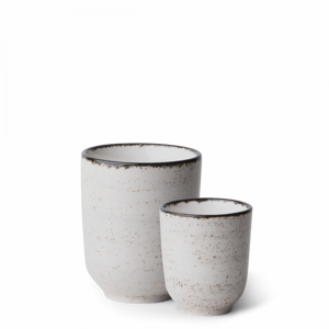 Lunasol - Porcelánový set 8 ks - Gaya Atelier šedé frkané (453097)