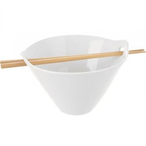 Miska porc.+jídelní hůlky bambus pr. 16 cm - Orion
