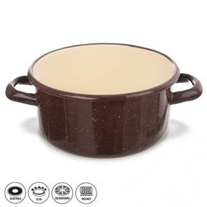 Kastrol smalt BROWN 1,5 l TM3 - Orion