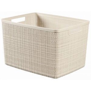 CURVER JUTE L 20L Košík 36 x 28 x 23 cm, béžový 01907-885 - Curver