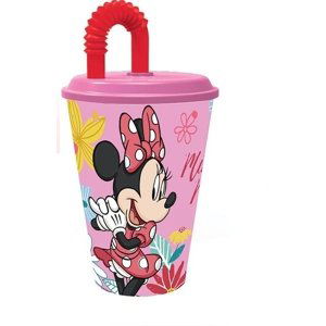 Kelímek s brčkem Minnie, 430 ml - U.T.C