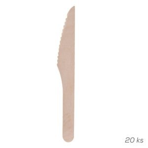 Nůž dřevo 16,5 cm 20 ks NATURE - Orion