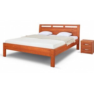 Postel Postelia BREMA Buk 140x200 - Dřevěná postel z masivu, bukové dvoulůžko o šíři masivu 4 cm