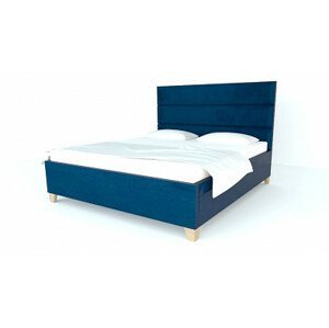 Čalouněná postel Postelia MARY s úložným prostorem, Smrk, 180x210 cm s masivním rámem