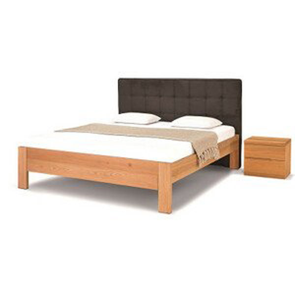 Postel Postelia RIVIERA Buk 180x200 - Dřevěná postel z masivu, bukové dvoulůžko o šíři masivu 4 cm