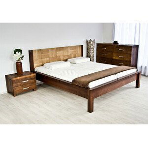 Postel Postelia VARIO Buk 180x210 - dřevěná postel z masivu o šíři 4 cm