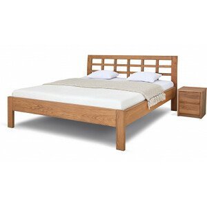 Postel Postelia GEONA Buk 180x200 - Dřevěná postel z masivu, bukové dvoulůžko o šíři masivu 4 cm