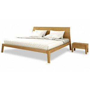 Postel Postelia GIULIA Buk 160x200cm - dřevěná postel z masivu o šíři 8 cm