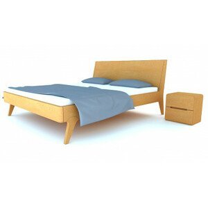 Postel dvoulůžko Postelia LAGO Buk 200x200 - dřevěná designová postel z masivu