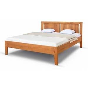 Postel Postelia GITA Buk 160x200 - Dřevěná postel z masivu, bukové dvoulůžko o šíři masivu 4 cm