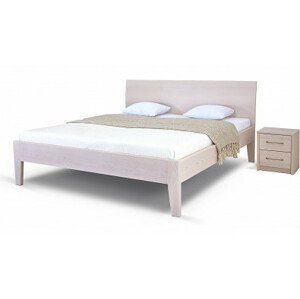 Postel Postelia IBIZA Buk 140x200 - Dřevěná postel z masivu, bukové dvoulůžko o šíři masivu 4 cm
