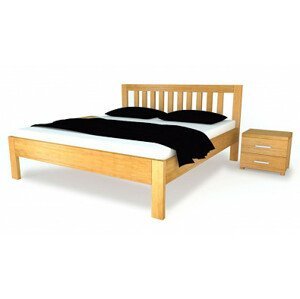 Dřevěná postel z masivu Postelia MIA Dub 140x200 - dubové dvoulůžko o šíři masivu 3,7 cm