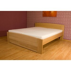 Dvoulůžko Postelia LUCIE Buk 180x200 - dřevěná postel z masivu o šíři 4 cm