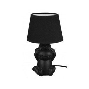 Stolní lampa Abu, motiv opice, černá