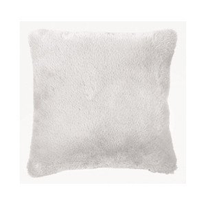 Dekorační polštář Chipsy 45x45 cm, bílý, chlupy
