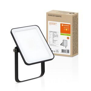 LED reflektor černý 10 W 3000 K IP65 ESSENTIAL, teplá bílá