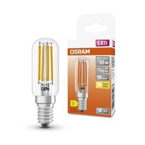 Průhledná LED žárovka E14 4,9 W SPECIAL T26, teplá bílá