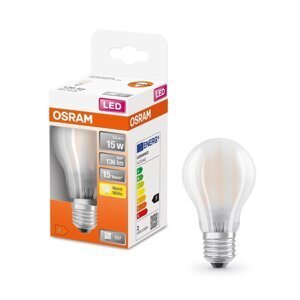 Matná LED žárovka E27 1,5 W CLASSIC A, teplá bílá
