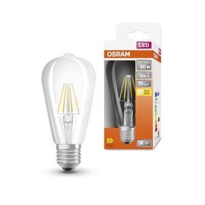 Dekorativní LED průhledná žárovka E27 6,5 W CLASSIC ST, teplá bílá