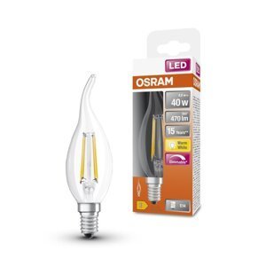 Atypická LED stmívatelná žárovka E14 4 W CLASSIC BA, teplá bílá