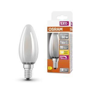 Matná LED stmívatelná žárovka 414 5,5 W CLASSIC B, teplá bílá