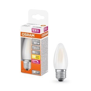 Mini matná LED stmívatelná žárovka E27 4,8 W CLASSIC B, teplá bílá