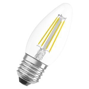Průhledná LED malá žárovka E27 4 W CLASSIC B, teplá bílá