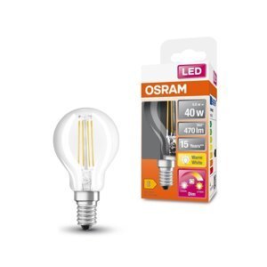 LED žárovka se stmívatelným efektem E14 4 W CLASSIC P, teplá bílá