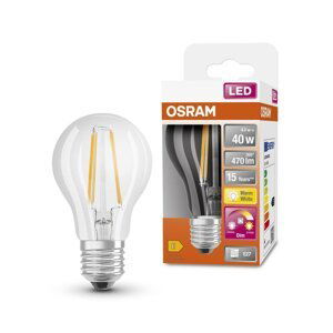 LED žárovka se stmívatelným efektem E27 4 W CLASSIC A, teplá bílá