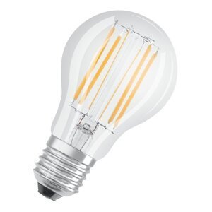 Stmívatelná LED průhledná žárovka E27 7,5 W CLASSIC A, teplá bílá
