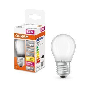 Mini LED matná stmívatelná žárovka E27 4,8 W CLASSIC P, teplá bílá