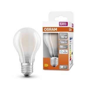 Matná LED žárovka E27 6,5 W CLASSIC A, studená denní bílá