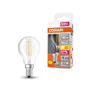 LED žárovka s redukcí modrého světla E14 3,4 W CLASSIC P, teplá bílá