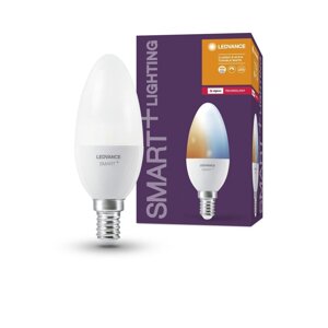 Chytrá LED zigbee stmívatelná žárovka E14 4,9 W CLASSIC B, laditelná bílá