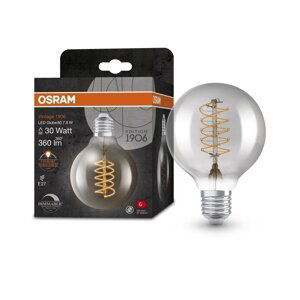 Stmívatelná LED vintage žárovka E27 7,8 W GLOBE, teplá bílá